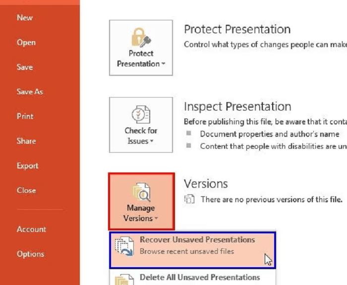 How to Recover Unsaved PowerPoint File?
